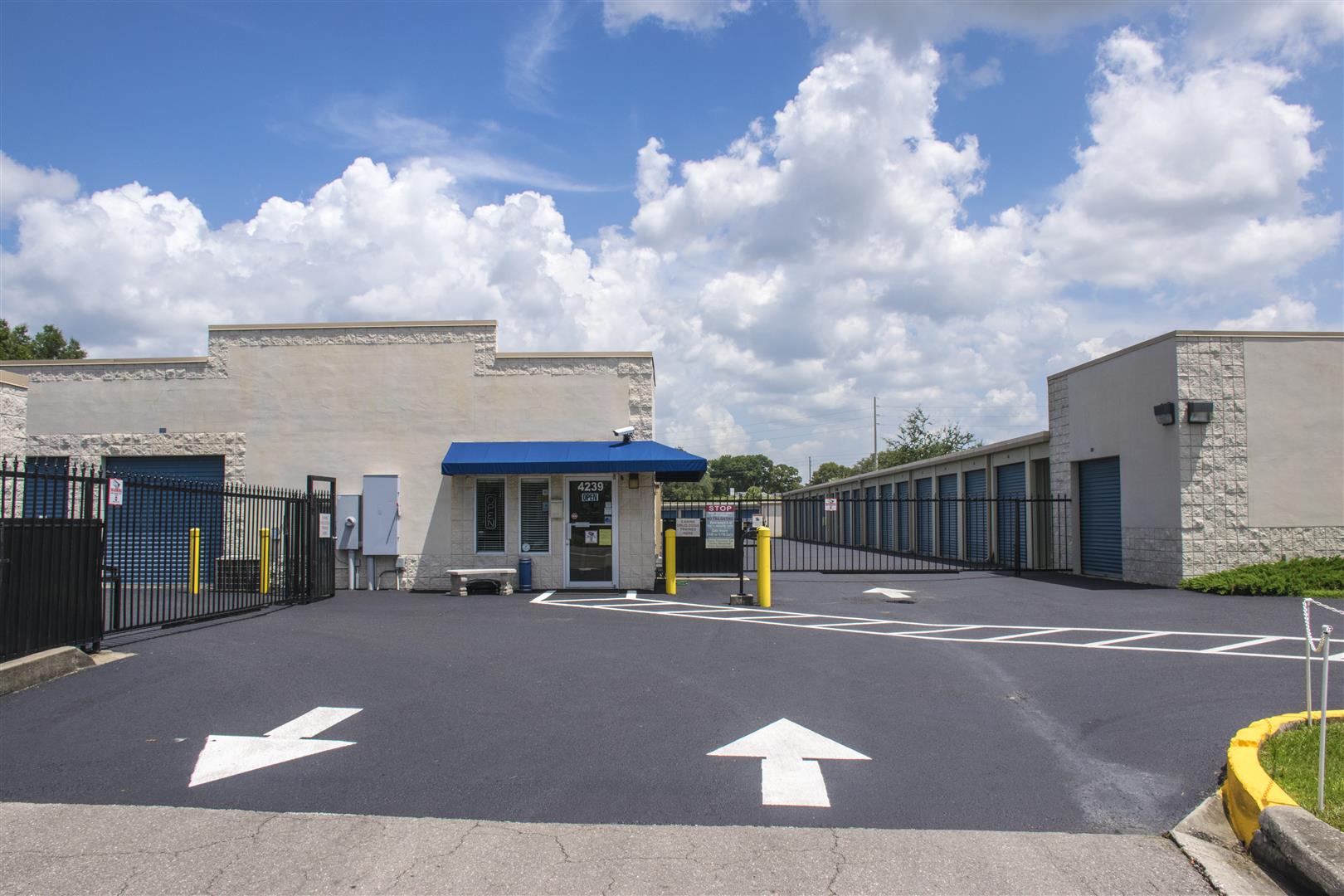Facility entrance Diamond Self Storage facility entrance